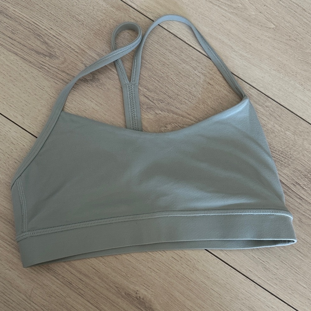 Lululemon Flow Y Sports Bra Sage Size 4